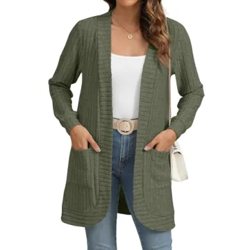 YSYOKOW Women's Open Front Cardigan with Pockets