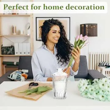 RUCKACE Mini Flower Glass Vases Bulk - Elegant Centerpieces