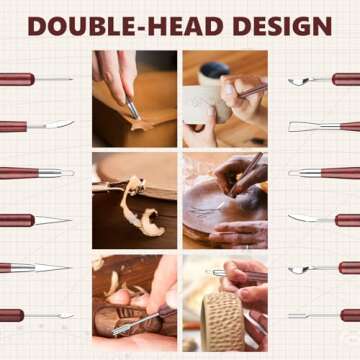 Double-Sided Clay Sculpting Tools Kit for Artists