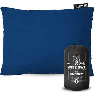 Wise Owl Camping Pillow - Travel Must-Have for Comfort