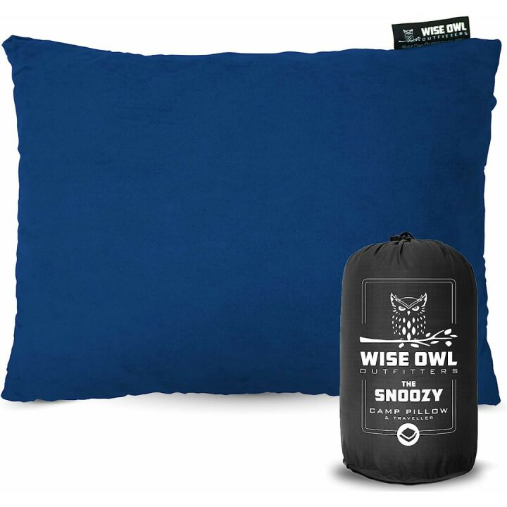 Wise Owl Camping Pillow - Travel Must-Have for Comfort