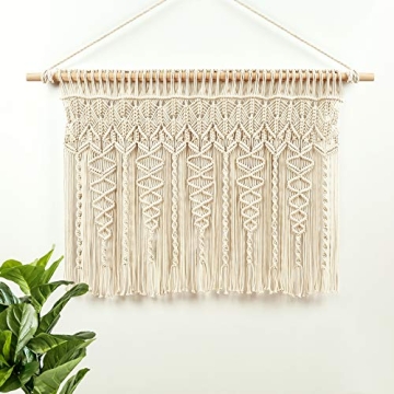 Boho Macrame Textured Cotton Valance by Lush Decor