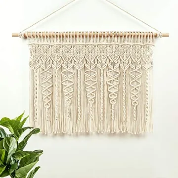 Boho Macrame Textured Cotton Valance by Lush Decor