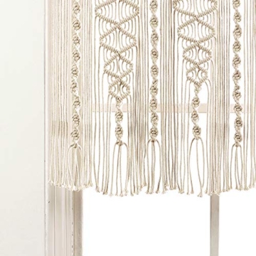 Boho Macrame Textured Cotton Valance by Lush Decor