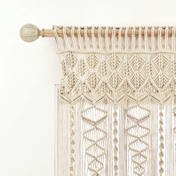 Boho Macrame Textured Cotton Valance by Lush Decor