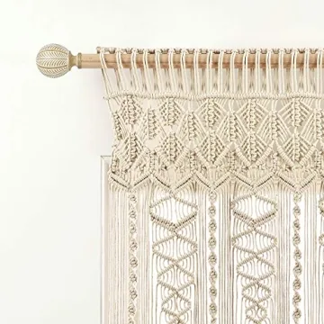 Boho Macrame Textured Cotton Valance by Lush Decor