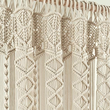 Boho Macrame Textured Cotton Valance by Lush Decor
