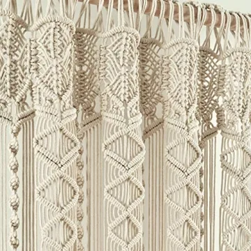 Boho Macrame Textured Cotton Valance by Lush Decor