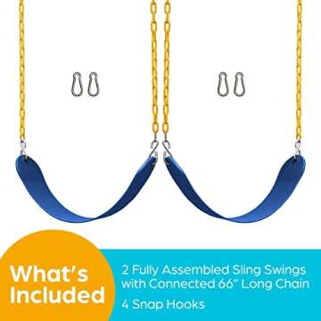 Jungle Gym Kingdom Outdoor Swings - Safe for All Ages