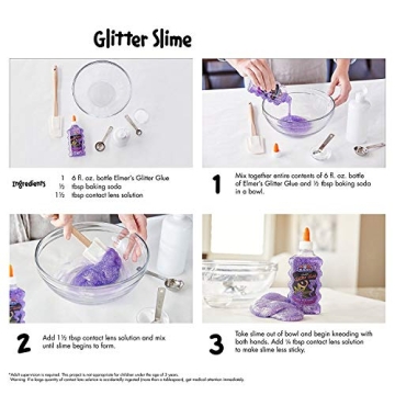 Elmer's Washable Glitter Glue 6 Colors for Creative Crafts