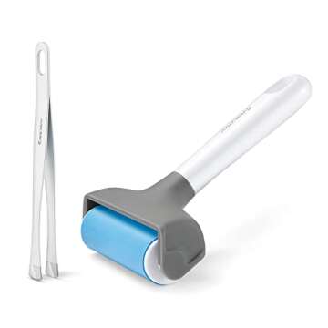RANCOVY Brayer Roller & Mat Remover Tool Tweezers Set for Cricut/Silhouette/Brother and T-Shirts Hea...
