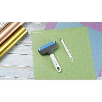 RANCOVY Brayer Roller & Mat Remover Tool Tweezers Set for Cricut/Silhouette/Brother and T-Shirts Heat Transfer Projects Printing Making