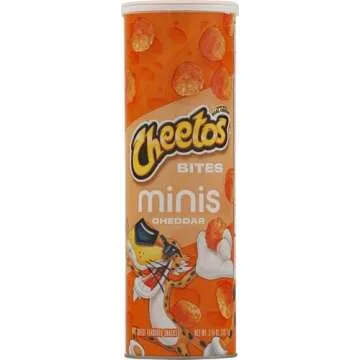 Cheetos Minis Cheddar Snacks 3.625 Oz Canister