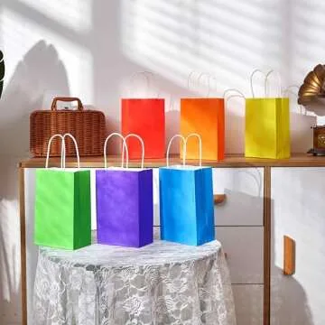 SUNCOLOR Rainbow Goodie Bags Set for All Celebrations