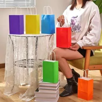 SUNCOLOR Rainbow Goodie Bags Set for All Celebrations