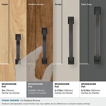 Amerock Candler Cabinet Pull in Oil Rubbed Bronze