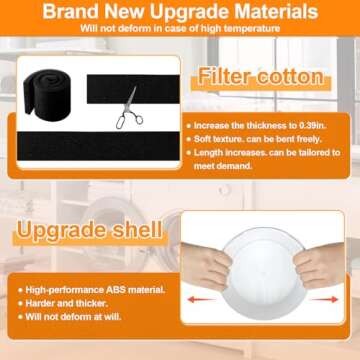 [UPGRADED]Indoor Dryer Vent Kit Filter Bucket with 4 Inch by 5 Feet Proflex Ducting Hose, Strong Case, Tightly Fixed for Electric Dryers by Cenipar