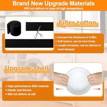 [UPGRADED]Indoor Dryer Vent Kit Filter Bucket with 4 Inch by 5 Feet Proflex Ducting Hose, Strong Case, Tightly Fixed for Electric Dryers by Cenipar