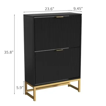 Lisicues Modern Slim Shoe Organizer for Entryway