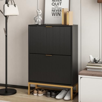 Lisicues Modern Slim Shoe Organizer for Entryway