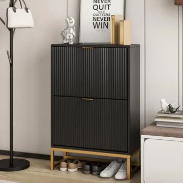 Lisicues Modern Slim Shoe Organizer for Entryway