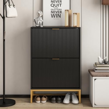 Lisicues Modern Slim Shoe Organizer for Entryway