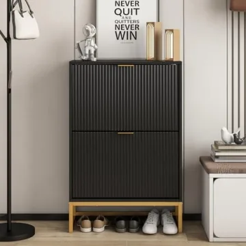 Lisicues Modern Slim Shoe Organizer for Entryway