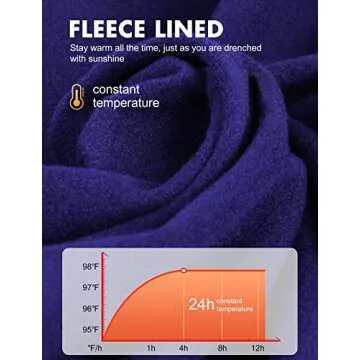 BALEAF Thermal Long Sleeve Tops Women Fleece Tops Workout Running Gear Clothes Winter Underwear Undershirts Base Layer Cold Weather Navy M