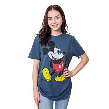 Mickey Mouse Classic Distressed T-Shirt for All Ages