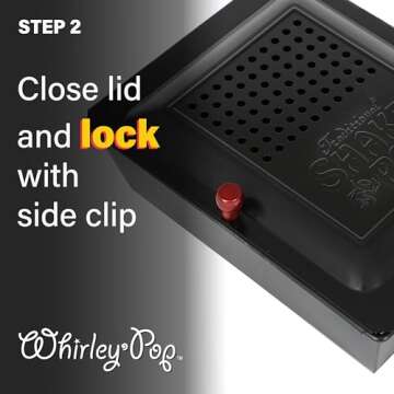 Whirley Pop Campfire Popcorn Popper - Traditional Shake and Pop, Lightweight Camping Popcorn Popper with Long Handle, 3 Quarts.