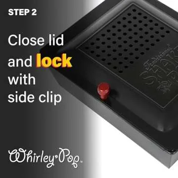 Whirley Pop Campfire Popcorn Popper - Traditional Shake and Pop, Lightweight Camping Popcorn Popper with Long Handle, 3 Quarts.