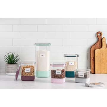 Ello Airtight Food Storage Canisters Set – Perfect for Keeping Dry Goods Fresh and Organized