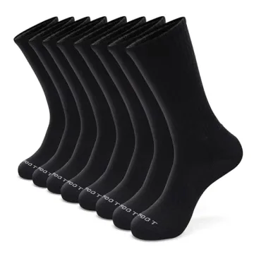 MONFOOT Unisex 8 Pairs Athletic Cushion Crew Socks – Comfort Redefined