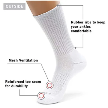 Comfortable Monfoot Crew Socks for Men and Women