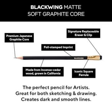 Blackwing Matte Pencils - 12 Count