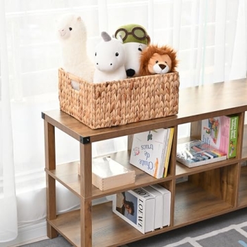 Stylish JS HOME Jumbo Wicker Basket for Organizing