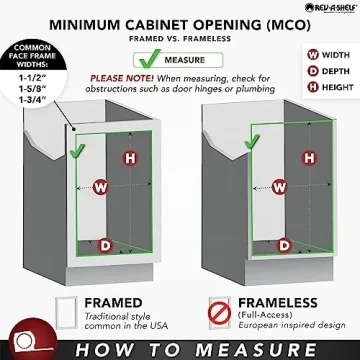 Rev-A-Shelf 3-Tier Pullout Shelf Organizer for Cabinets