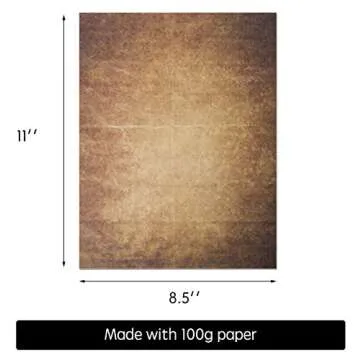 48 Aged Paper -Vintage Letter Papers With Classic Aged Paper Designs- Six Old Looking Styles Perfect...