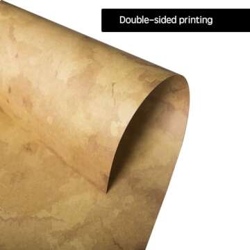 48 Aged Paper -Vintage Letter Papers With Classic Aged Paper Designs- Six Old Looking Styles Perfect for Vintage Letters - Vintage Printing paper, Vintage Writing Paper, 8.5 x 11 inches (Pack of 48)