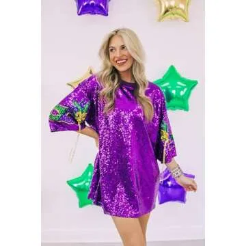 XOCARTIGE Surfer Heishi Bracelets for Women Stackable Rainbow Vinyl Disc Clay Beaded Stretch Bracelets Elastic Layering Friendship Bracelets Boho Summer Beach Jewelry (Mardi Gras 2)