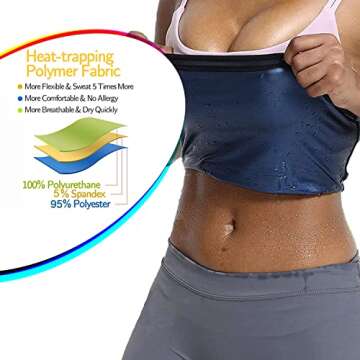 Best Sotim Waist Trainer For Women, Neoprene Sauna Slimming Belt for Fast Weight Loss (Black, Small-...