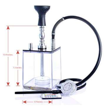 WOKHACH Hookah Set with Upgraded LED Design & Features
