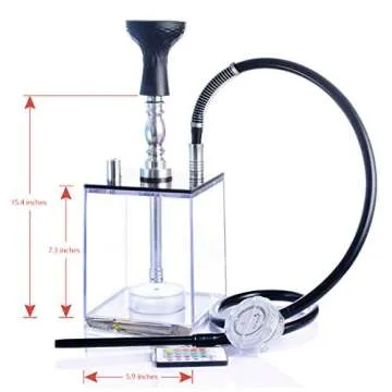 WOKHACH Hookah Set with Upgraded LED Design & Features