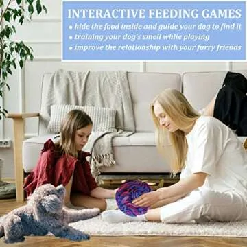 Ablechien Snuffle Ball for Dogs, Find The Hidden Food, Interactive Dog Toys for Boredom, Soft Polar Fleece Machine Washable, Dog Snuffle Ball, Relief Anxiety, Sniffle Ball