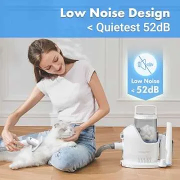 Neakasa by neabot P2 Pro Dog Grooming Kit, Dog Clippers Vacuum Suction 99% Hair, Pet Grooming with 5 Proven Tools, 2L Large-Capacity Easy Empty Dustbin for Dogs Cats Animals