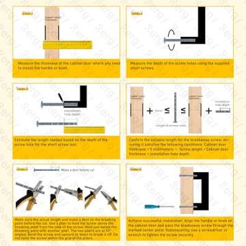 Rergy Gold Cabinet Pulls for Kitchens - 10 Pack Durability