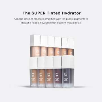 U Beauty The Super Tinted Hydrator Hyaluronic Acid Moisturizing Cream - Mega-Dose Skin Hydrator for ...