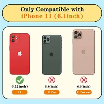 Petitian for iPhone 11 Case Stand/String Luxury Cute Women Girls Heart Electroplated Designer Phone ...