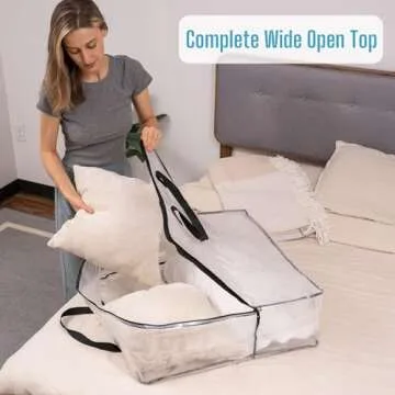 VENO 5 Pack Clear Wreath Storage Bags for Holiday Decor