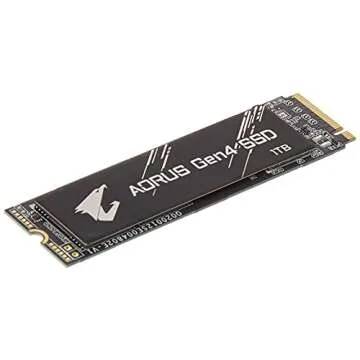 GIGABYTE AORUS NVMe Gen4 M.2 1TB PCI-Express 4.0 Interface High Performance Gaming, 3D TLC NAND, External DDR Cache Buffer, SSD (GP-AG41TB)